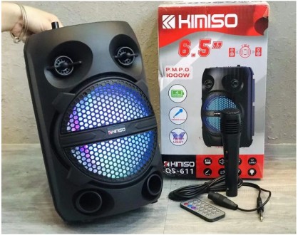 Портативная Bluetooth колонка с микрофоном Kimiso QS-611
Kimiso QS-611 популярна. . фото 2
