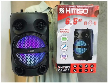 Портативная Bluetooth колонка с микрофоном Kimiso QS-611
Kimiso QS-611 популярна. . фото 4