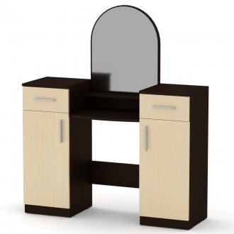 Трюмо-2 Компанит - удобная и практичная мебель для дома, характеризующаяся стиль. . фото 2