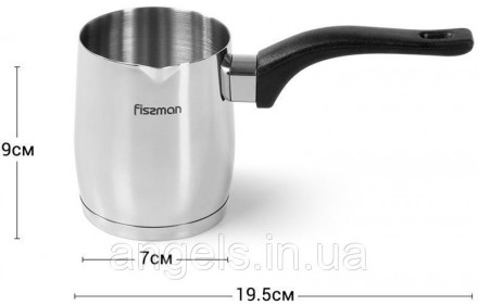 Турка Fissman Amore для приготування натуральної нерозчинної кави. Об'єм 360мл. . . фото 3