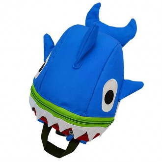 Детский рюкзак Lesko 5815 Dark Blue Baby Shark 20L дошкольный. . фото 2