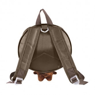 Детский рюкзак с твердым корпусом Funny Animals Lesko 2020 Медвежонок с ремешком. . фото 4