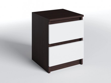 Тумбочка прикроватная Мебель UA ТК-1 40х40х50 см Венге + Белый. Киев. фото 1