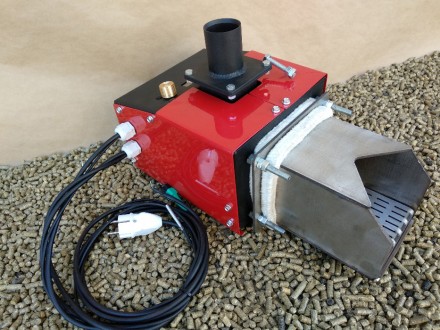 Автоматическая пеллетная горелка - факельная горелка с подвижной колосниковой ре. . фото 2
