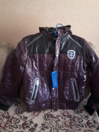 Новая мужская демисезонная куртка, молодежная, внутри на флисе и  синтепоне.Модн. . фото 8