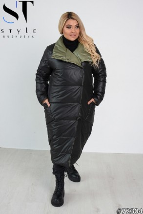 Стильное двухстороннее пальто идеально для зимних прогулок. Прямой силуэт, высок. . фото 6