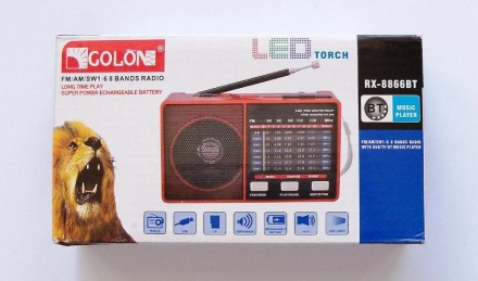 
Радиоприемник Golon RX 8866 – вы сможете слушать любимую музыку c USB фле. . фото 3