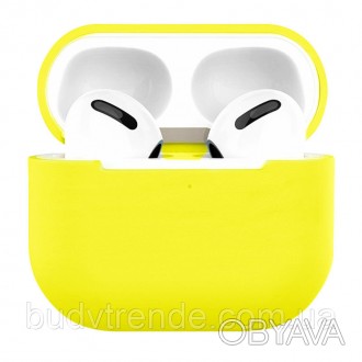 Силиконовый футляр для наушников AirPods 3 (Серый / Gray). . фото 1