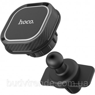 Автодержатель Hoco CA52 магнитный (Черный). . фото 3