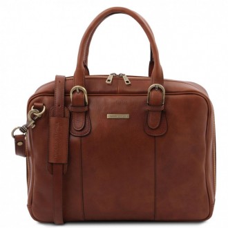 Matera - кожаная сумка портфель с множеством отделений. . фото 2