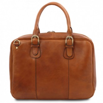 Matera - кожаная сумка портфель с множеством отделений. . фото 6