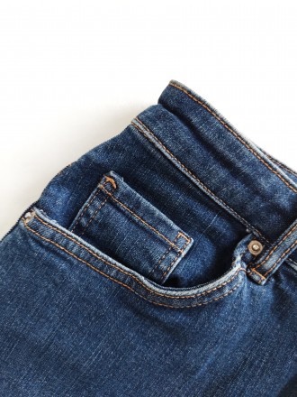 Синяя джинсовая мини юбочка классического прямого покроя от популярного испанско. . фото 11