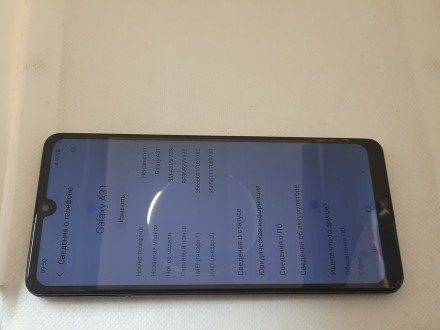 
Смартфон б/у Samsung Galaxy A31 4/64GB Black (SM-A315FZKU) #8159 на запчасти
- . . фото 3