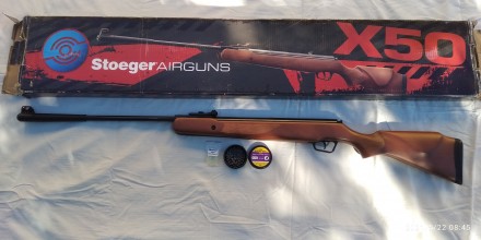Продам пневматическую винтовку Stoeger X 50,калибр 4,5. Приклад  дерево.  Один х. . фото 3