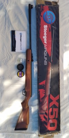 Продам пневматическую винтовку Stoeger X 50,калибр 4,5. Приклад  дерево.  Один х. . фото 5