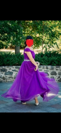Продам очень красивое платье, цвета нежной фуксии- розово-фиолетовое, сшито под . . фото 5