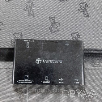 Картридер Transcend TS-RDP7K + usb hub; внешний; USB 2.0; количество USB-портов:. . фото 1