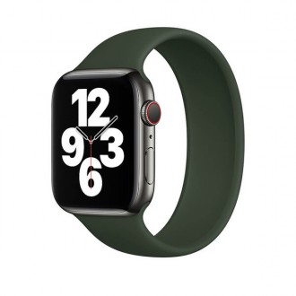 Силиконовый монобраслет iLoungeMax Solo Loop Pine Green для Apple Watch 44mm | 4. Киев. фото 1 Силиконовый монобраслет iLoungeMax Solo Loop Pine Green для Apple Watch 44mm | 4. Киев. фото 1