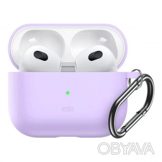 Силиконовый чехол с карабином ESR Bounce Protective Silicone защитит ваши AirPod. . фото 1