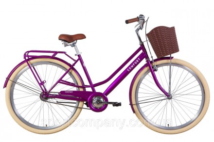 Велосипед 28" Dorozhnik COMFORT FEMALE 2021 (фиолетовый). Каменское. фото 1 Велосипед 28" Dorozhnik COMFORT FEMALE 2021 (фиолетовый). Каменское. фото 1