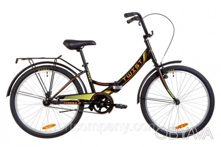Велосипед в коробке 24" Formula TWIST Vbr рама-15" ST черно-оранжевый (м) с бага. . фото 1
