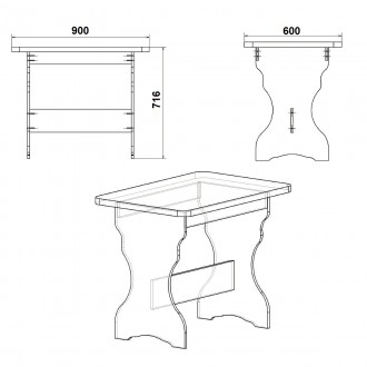Стол кухонный выполнен в классическом стиле. К основным характеристикам стола мо. . фото 3