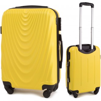 Большой желтый пластиковый чемодан Wings 304 от известной компании WINGS создан . . фото 4