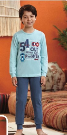 Пижама для мальчика Арт. 9787-107
Цвет: 107
Состав: 95% хлопок 5% эластан
Размер. . фото 2