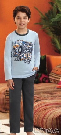 Пижама для мальчика Арт. 9795-105
Цвет: голубая
Состав: 95% хлопок 5% эластан
Ра. . фото 1