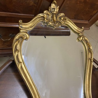 Старинное зеркало в стиле барокко. Привезено из Бельгии. Винтаж в хорошем состоя. . фото 7