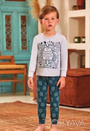 Пижама для мальчика Арт. 9773-167
Цвет: 167
Состав: 95% хлопок 5% эластан
Размер. . фото 1