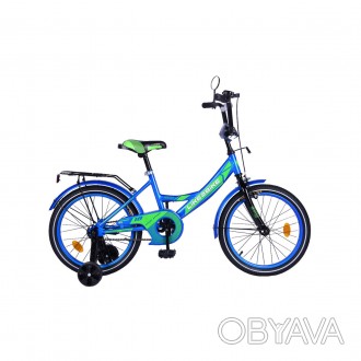 Велосипед детский 2-х колес.18"" 211802 Like2bike Sky, голубой, рама сталь, со з. . фото 1
