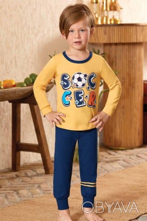 Пижама для мальчика Арт. 9784-277
Цвет: 277
Состав: 95% хлопок 5% эластан
Размер. . фото 1