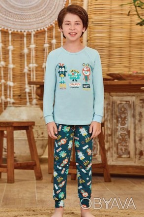 Пижама для мальчика Арт. 9785-107
Цвет: 107
Состав: 95% хлопок 5% эластан
Размер. . фото 1