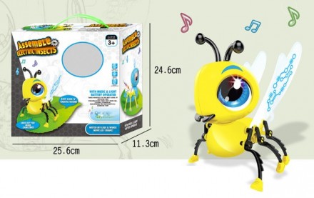 Интерактивная игрушка насекомое Робот пчела - ползает со звуковыми и световыми э. . фото 6