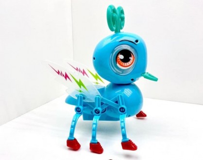 Интерактивная игрушка насекомое Робот пчела - ползает со звуковыми и световыми э. . фото 3