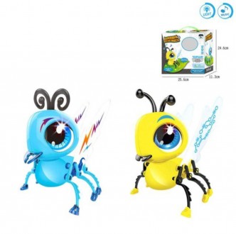 Интерактивная игрушка насекомое Робот пчела - ползает со звуковыми и световыми э. . фото 5