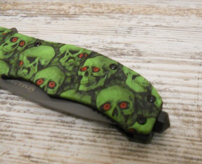 Складной нож Magnum Hades Rescue имеет необычную красивую рукоять с рисунком из . . фото 4