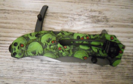 Складной нож Magnum Hades Rescue имеет необычную красивую рукоять с рисунком из . . фото 7