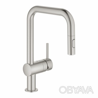 Cмеситель кухонный GROHE VENTO 30439DC0. Цвет суперсталь. Регулировка расхода во. . фото 1