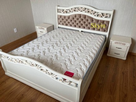 Цена указана за комплект мебели Эмилия на главном фото: кровать спальная 140х200. . фото 9