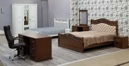 Цена указана за комплект мебели Эмилия на главном фото: кровать спальная 140х200. . фото 8