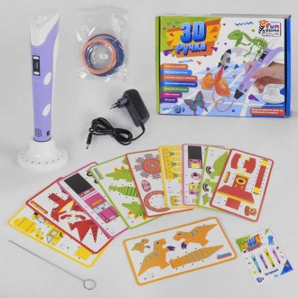 Ручка 3D цвет Фиолетовый "Fun Game" 73877. Харьков. фото 1 Ручка 3D цвет Фиолетовый "Fun Game" 73877. Харьков. фото 1