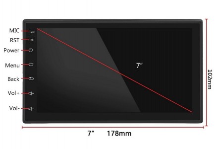 Многофункциональная мультимедийная автомагнитола Dakota K2001N Android 10 2DIN с. . фото 11
