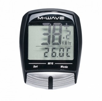  Ведущий велокомпьютер M-WAVE М16 имеет 13 основных функций, в том числе часы ре. . фото 2