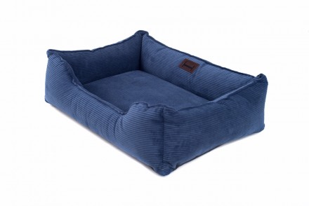 Каркасный вельветовый лежак Dreamer Velvet для собак с бортами со съемным чехлом. . фото 4