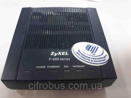 Модем Zyxel P-600 series P660RU2 EE. Внешний ADSL-модем (роутер), интерфейс: Eth. . фото 2