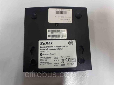 Модем Zyxel P-600 series P660RU2 EE. Внешний ADSL-модем (роутер), интерфейс: Eth. . фото 4