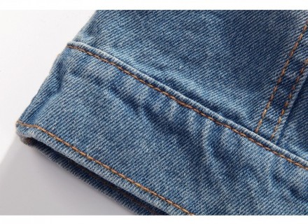 Стильный и удобный мужской джинсовый жилет с карманами на груди, с винтажным диз. . фото 6