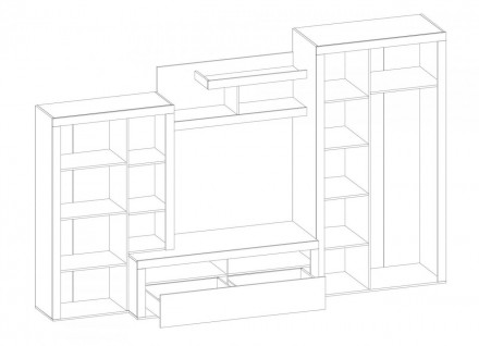 Стенка Неон-2 Мебель Сервис - удобная и практичная мебель, характеризующаяся сти. . фото 4